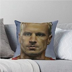 Dennis Bergkamp - Arsenal Invincibles Throw Pillow