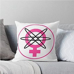 Symbol Atom Invincible Throw Pillow
