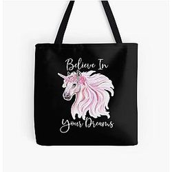 Believe In Your Dream All Over Print Tote Bag