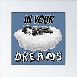 In Your Dreams No Negative Clear Rejection Attitude Poster