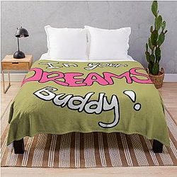 In Your dreams Pink Throw Blanket