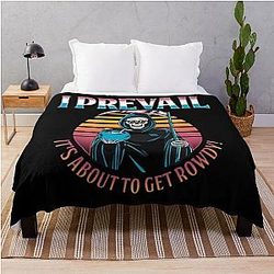Art I Prevail Throw Blanket