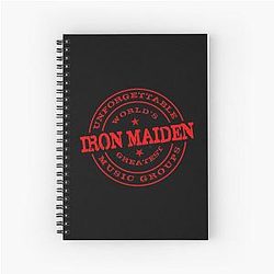 Music Iron Maiden Spiral Notebook