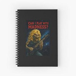 Eddie iron maiden space spiral notebook