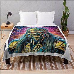 Iron Maiden Art Throw Blanket