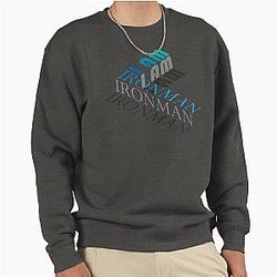 I Am Iron Man Isometric Logo Sweatshirt