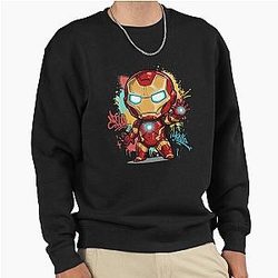 Cute Iron Man Illustration Sweatshirt