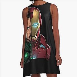 Doctor Doom X Iron Man A-Line Dress