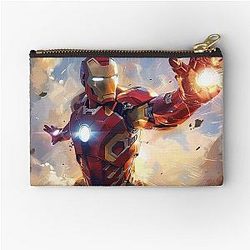 Iron man illustration zipper pouch