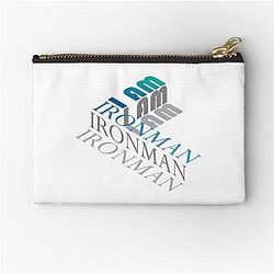 I am Iron Man Isometric Logo Zipper Pouch
