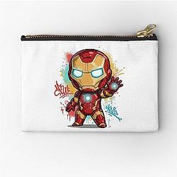 Cute Iron Man Zipper Pouch