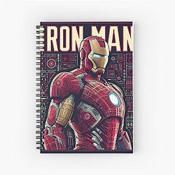 Tony Stark Iron Man Poster Notebook
