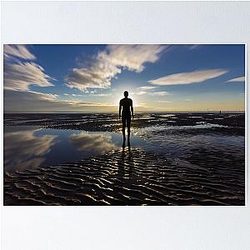 Iron Man Poster at Crosby Beach