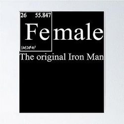 Female original Iron Man poster
