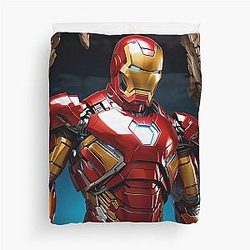 Iron Man the Animated Series Duvet Cover