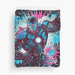 Original Art the Iron Man Trash Polka Duvet Cover