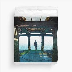 Anthony Gormley Iron Man Duvet Cover
