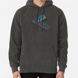 I Am Iron Man Isometric Logo Pullover Hoodie