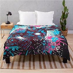 Original art The Iron Man Trash Polka Throw Blanket