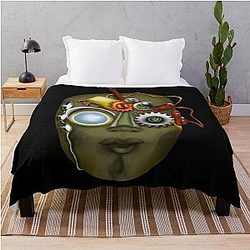 Steampunk Iron Man Throw Blanket