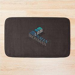 I Am Iron Man Isometric Logo Bathroom Mat