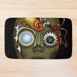 Steampunk Ironman Bath Mat