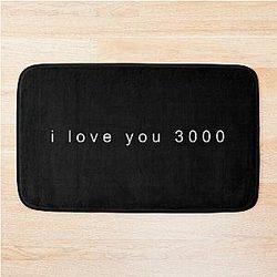 Iron Man I Love You 3000 Bath Mat