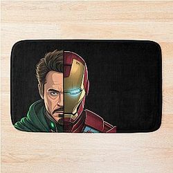 Doctor Doom vs Iron Man Split Face Bath mat