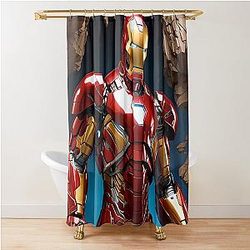 Iron Man Animated Series Shower Curtain