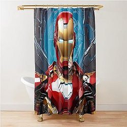 Iron Man Animated Series Shower Curtain
