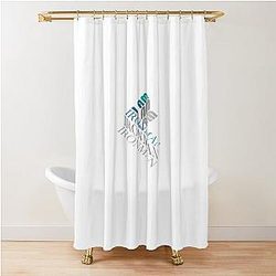 I Am Iron Man Isometric Logo Shower Curtain