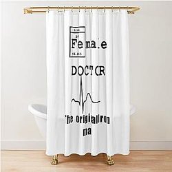 Female Doctor Ironman Shower Curtain