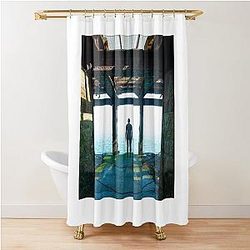 Anthony Gormley Iron Man Shower Curtain