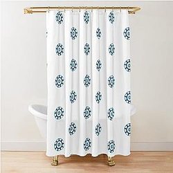 Arc Reactor Blue Iron Man Power Shower Curtain