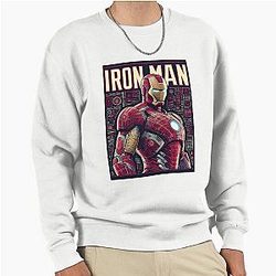 Tony Stark Iron Man Art Pullover Sweatshirt