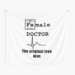 F female Doctor Iron Man Tapestry
