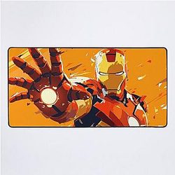 Iron Man Orange Desk Mat