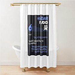 Isack Hadjar Radio Message P3 Shower Curtain