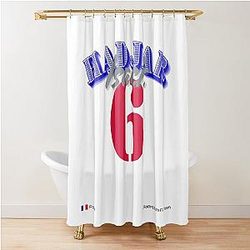 Isack Hadjar Formula 1 Racing Driver Shower Curtain