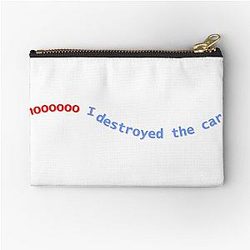 Formula 1 Isack Hadjar I Destroyed the Car Radio Zipper Pouch