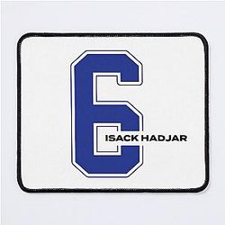 Isack Hadjar F1 Racing Number 6 Mouse Pad