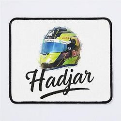 Isack Hadjar Watercolor Helmet Mouse Pad
