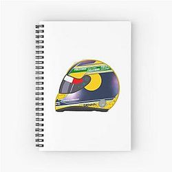 Isack Hadjar 2025 Monaco Helmet Notebook
