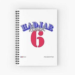 Isack Hadjar Formula 1 Racing Driver 6 Notebook