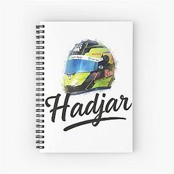 Isack Hadjar Watercolor Helmet Art Spiral Notebook