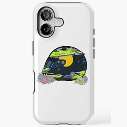 Isack Hadjar 2024 Helmet Flowers iPhone Tough Case