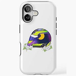 Isack Hadjar 2025 Green Helmet With Flower iPhone Tough Case