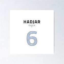 Isack HADJAR Formula 1 Racing Bull Number 6 Poster