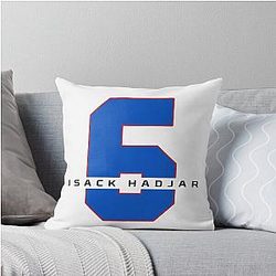 Isack Hadjar F1 Racing Bull Number 6 Throw Pillow