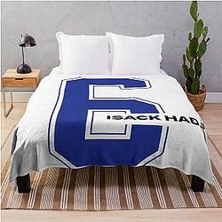 Isack Hadjar F1 Racing Bulls Number 6 Throw Blanket